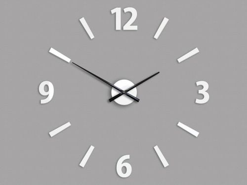 Zegar Klaus biały 75 cm na Arena.pl