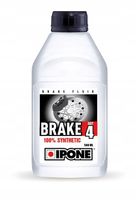 IPONE PŁYN HAMULCOWY BRAKE FLUID DOT 4 500ML 100% SYNTETYK (ZGODNY RÓWNIEŻ