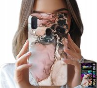 ETUI DO SAMSUNG GALAXY A40 - ELEGANCKI MARMUREK MODNE WZORY + SZKŁO