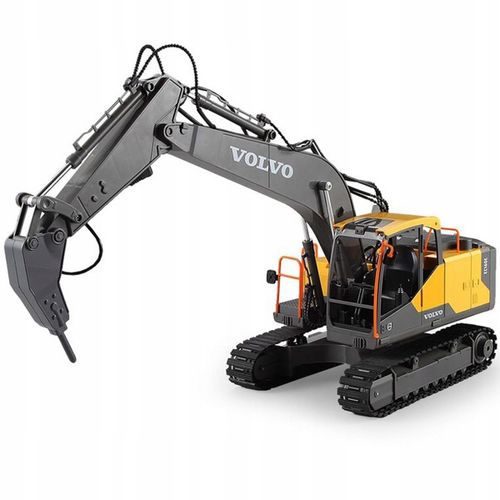 DUŻA ZDALNIE STEROWANA KOPARKA GĄSIENICOWA RC VOLVO NA PILOTA DOUBLE E na Arena.pl