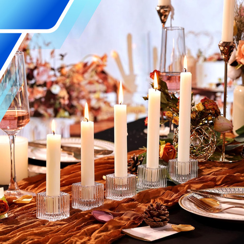 świece stołowe 48 szt. | klasyczne świece białe do świecznika na Arena.pl