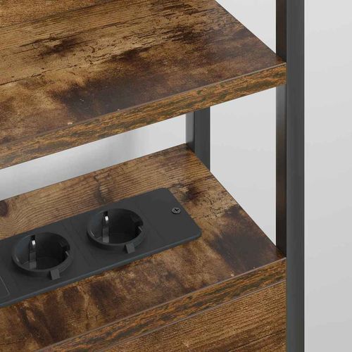 Zagłówek z półką Wędzony dąb 90 cm Materiał drewnopochodny na Arena.pl