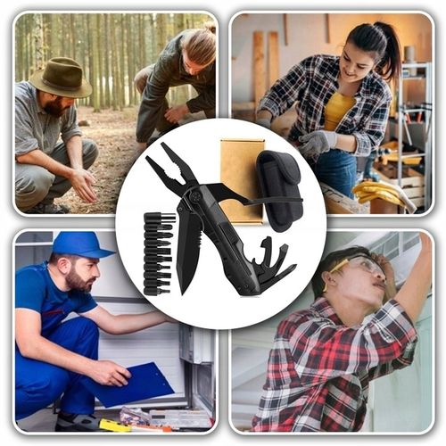 MULTITOOL NARZĘDZIE WIELOFUNKCYJNE SCYZORYK NÓŻ SKŁDANY KOMBINERKI 21w1 na Arena.pl