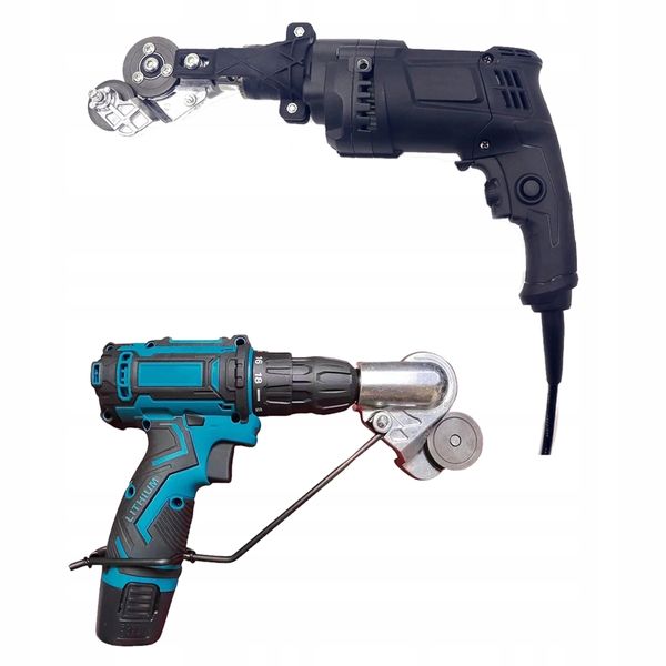 ADAPTER DO CIĘCIA BLACHY NA WIERTARKĘ WKRĘTARKĘ UNIWERSALNE NOŻYCE DO BLACH zdjęcie 4