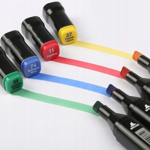 MARKERY FLAMASTRY PISAKI ALKOHOLOWE DWUSTRONNE PRO ZESTAW 80x 80SZT + TORBA na Arena.pl