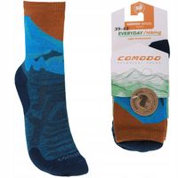 Skarpety Oddychające Wełniane Trekkingowe Górskie 70% Merino COMODO