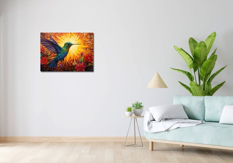 Obraz 70x50cm Koliber Barw zdjęcie 2