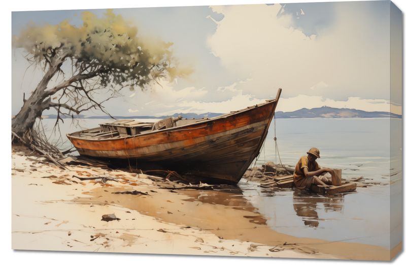 Obraz 90x60cm Spokój Przybrzeża zdjęcie 1