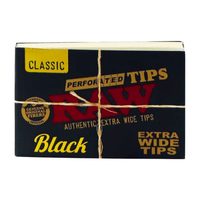 filterki perforowane raw black extra wide tips 40szt.