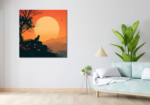 Obraz 100x100cm Kocie Wzgórze na Arena.pl