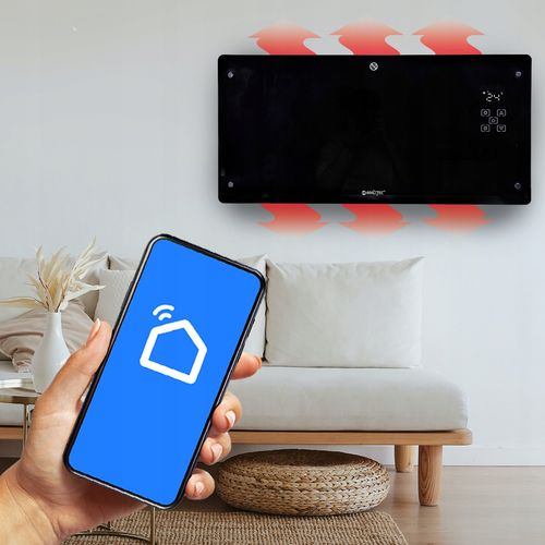 Grzejnik elektryczny KONWEKTOROWY pilot SZKLANY front 2000W termostat WiFi na Arena.pl