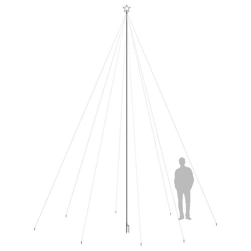 Choinka LED do wnętrz na zewnątrz 1300 diod LED niebieska 8 m na Arena.pl