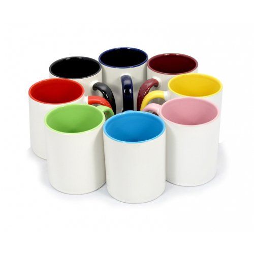 Kubek 330 ml FUNNY Czerwony Sublimacja Termotransfer zdjęcie 3