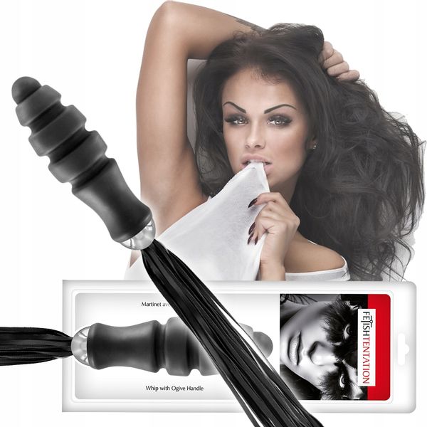 Duży korek analny, pejcz, bat do chłosty. zdjęcie 6