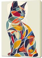 Obraz 70x100cm Kalejdoskopowy Kot