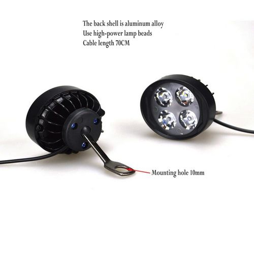 Mocowane Pod Lusterka Dwie Lampy Motocyklowe Led 12V/12W na Arena.pl