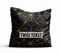 Poduszka Dekoracyjna GEOMETRYCZNA  z Twoim napisem G33