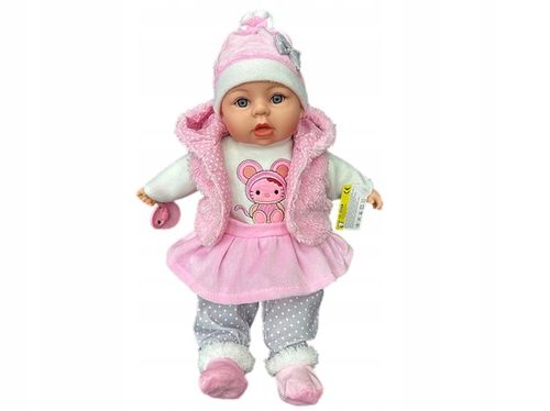 LALKA BOBAS 45cm MÓWI I ŚPIEWA, SMOCZEK na Arena.pl