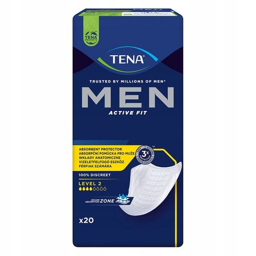 TENA MEN LEVEL 2 MEDIUM wkłady anatomiczne 20 szt. na Arena.pl