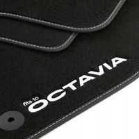 Dywaniki welurowe LOGO SKODA Octavia II 2008-2012