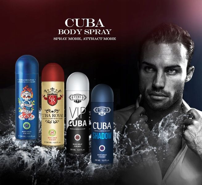 CUBA ORIGINAL DEO SPRAY MEN SHADOW 200 ML zdjęcie 2