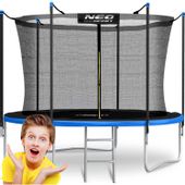 Trampolina ogrodowa 8ft/252cm z siatką wewnętrzną i drabinką Neo-Sport