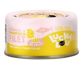 Lucky Lou Extrafood Tuńczyk i kurczak w galaretce puszka 70g