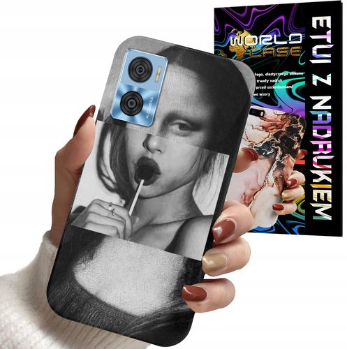 ETUI CASE DO MOTOROLA MOTO E22 / E22i - MONA LISA WZORY KOBIET PLECKI OBUDO na Arena.pl