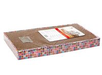 Klasyczny drapak dla kota z wysokiej jakości tektury + Kocimiętka 46x25x4cm