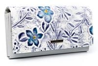 portfel damski skóra+pu pn27-fl-bl-purple