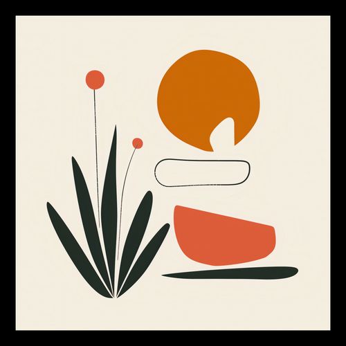 Plakat 30x30cm Abstrakcyjny Zen na Arena.pl
