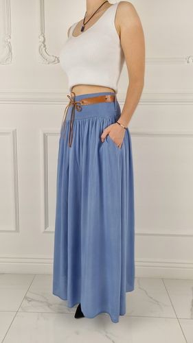 ZWIEWNA DŁUGA SPÓDNICA MAXI DO KOSTEK BOHO DAMSKA na Arena.pl