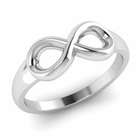 SREBRNY PIERŚCIONEK ZNAK NIESKOŃCZONOŚCI INFINITY PRÓBA SREBRA 925