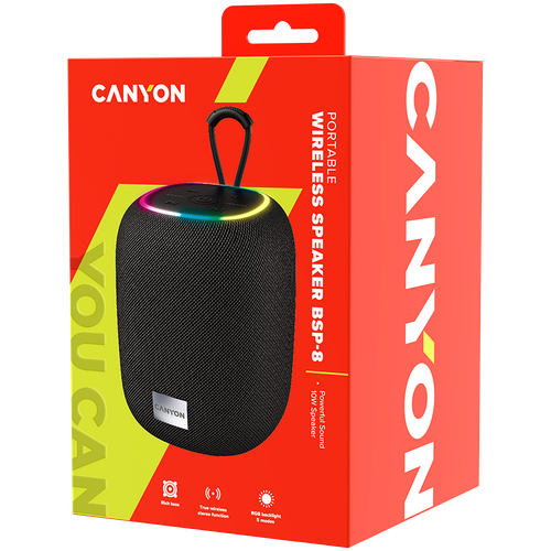 canyon głośnik bluetooth bsp-8 10w czarny na Arena.pl