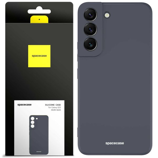 Spacecase Silicone Case Galaxy S22 Black zdjęcie 1