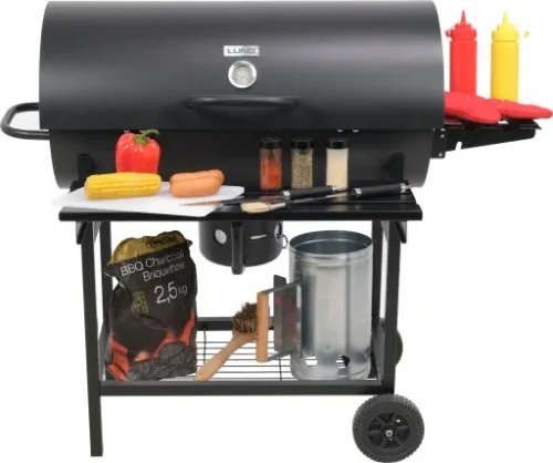 GRILL WĘGLOWY OGRODOWY BECZKA POKRYWA POPIELNIK na Arena.pl