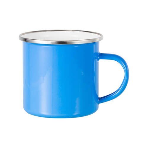 Kubek metalowy 360 ml do sublimacji - błękitny zdjęcie 1