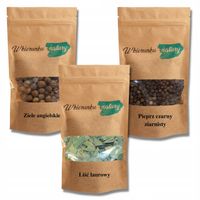 ZESTAW PRZYPRAW liść laurowy + ziele angielskie + pieprz ziarnisty ZAPAS