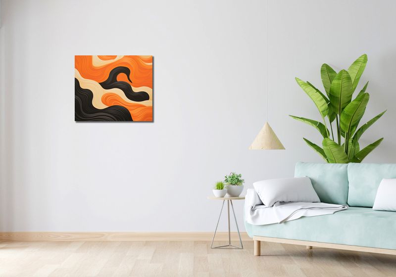 Obraz 60x50cm Dzień spotyka Noc zdjęcie 2
