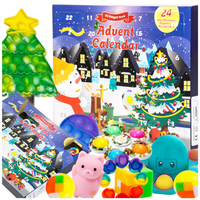 Mega zestaw kalendarz adwentowy popit prezent gniotki spiner święta mikołaj