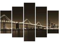 100CM 150CM OBRAZ 5 ELEM MOST NOCĄ TANEL TEEMUSK ŚCIENNY