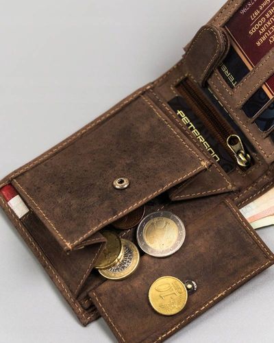 skórzany portfel męski z patriotycznym wzorem - peterson na Arena.pl