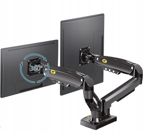 UCHWYT BIURKOWY SPRĘŻYNA GAZOWA 2 MONITORY 17-27' na Arena.pl