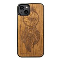 drewniane etui bewood na iphone 14 plus łapacz snów imbuia