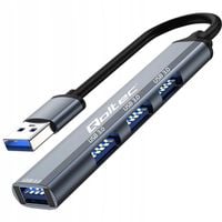 Hub Qoltec adapter USB 3.0 4w1 | 4x USB 3.0