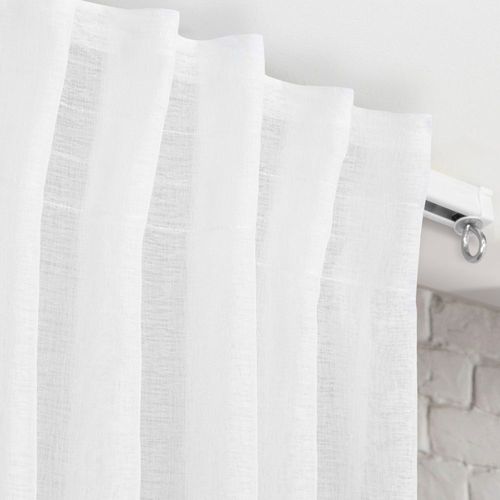 Firana gotowa na taśmie LAYLA 140x300 Eurofirany biała na Arena.pl