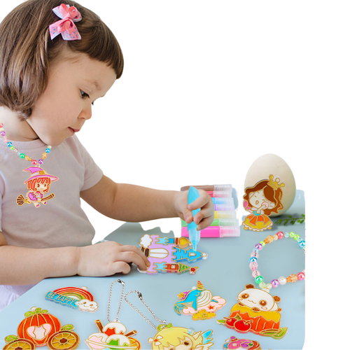 Zestaw Artystyczny Kreatywny Do Malowania Szablony Wzory Zawieszki Nauka na Arena.pl