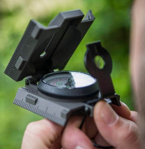 Busola kompas turystyczny wojskowy Helikon Ranger MK2 szary na Arena.pl