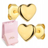 ZŁOTE KOLCZYKI DLA DZIEWCZYNKI SERCA SERDUSZKA 585 CHRZEST ROCZEK KOMUNIA