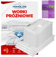 Worki Próżniowe Do Ubrań Na Pościel Koce SZCZELNE MOCNE 15 Zestaw